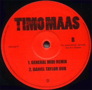Timo Maas - First Day (Mixes), Electronic, Progressive House, Tech House, 2005 - Warner Bros. Records, UK, Vinyl 1x 12", Prom