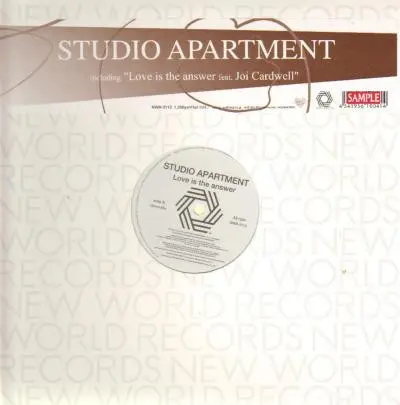 Studio Apartment Feat. Joi Cardwell - Love Is The Answer, Electronic, House, 2005 - New World Records (4), Japan, Vinyl 1x 12