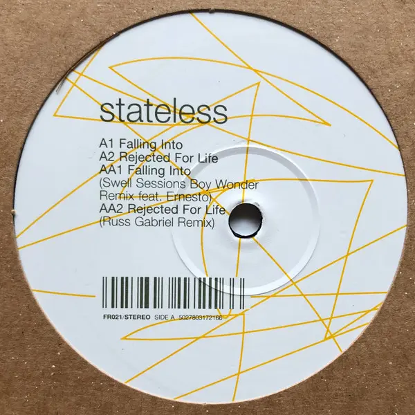 Stateless - Falling Into, Electronic, Deep House, Future Jazz, 2002 - Freerange Records, UK, Vinyl 1x 12"