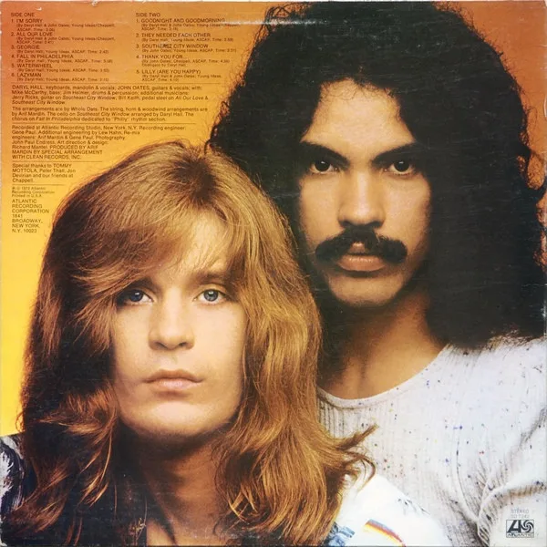 Album cover for Whole Oats by Daryl Hall & John Oates