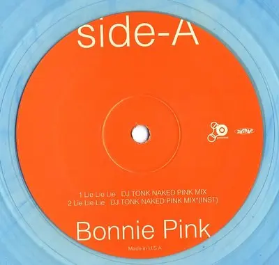 Bonnie Pink - Lie Lie Lie, Electronic, Rock, Ambient, Downtempo, Pop Rock, 1997 - Pure Sand, Japan, Vinyl 1x 12", Single Blue