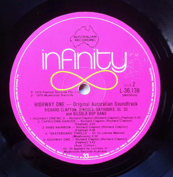 Richard Clapton, Dingoes, The, Ol' 55, Skyhooks, Bilgola Bop Band - Highway One (Original Soundtrack), Pop, Rock, Stage & Scr