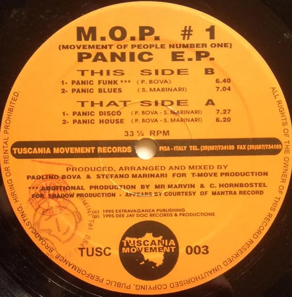 Album cover for Panic E.P. by M.O.P. (3)
