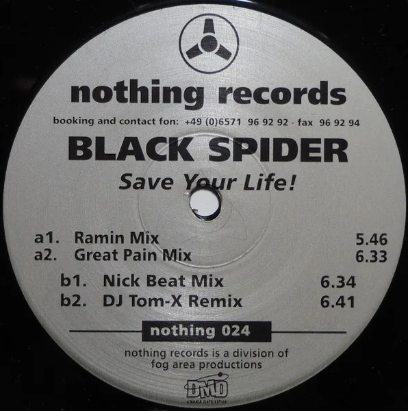 Album cover for Save Your Life! by Black Spider