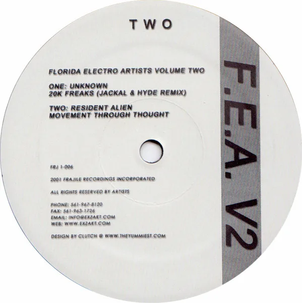 Album cover for Florida Electro Artists Volume Two by Various
