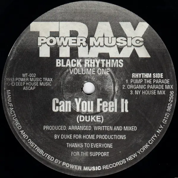 Album cover for Can You Feel It by Black Rhythms