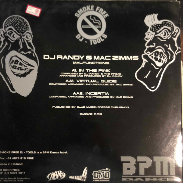 Album cover for Malfunctions by DJ Randy & Mac Zimms