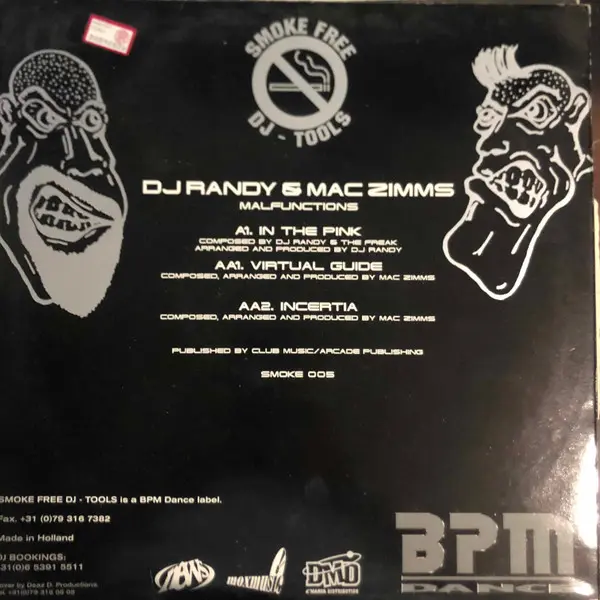 Album cover for Malfunctions by DJ Randy & Mac Zimms