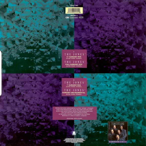 Temptations, The - The Jones' - UK Remix - 1992 - Downtempo - Motown - Vinyl 1x 12"