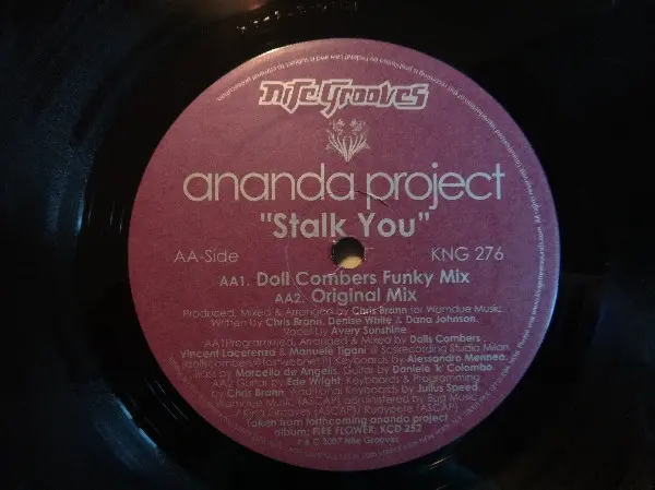 Ananda Project, The - Stalk You, Electronic, Deep House, House, 2007 - Nite Grooves, US, Vinyl 1x 12", 33 ⅓ RPM