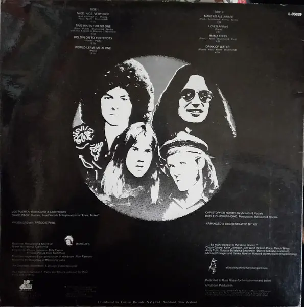 Ambrosia (2) - Ambrosia, Rock, Prog Rock, Soft Rock, 1975 - 20th Century Records, New Zealand, Vinyl 1x LP, Album, Stereo