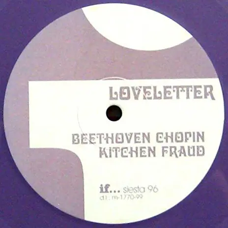 Loveletter - Beethoven Chopin Kitchen Fraud, Pop, Easy Listening, 1999 - If..., Siesta, Spain, Vinyl 1x LP, Album Purple