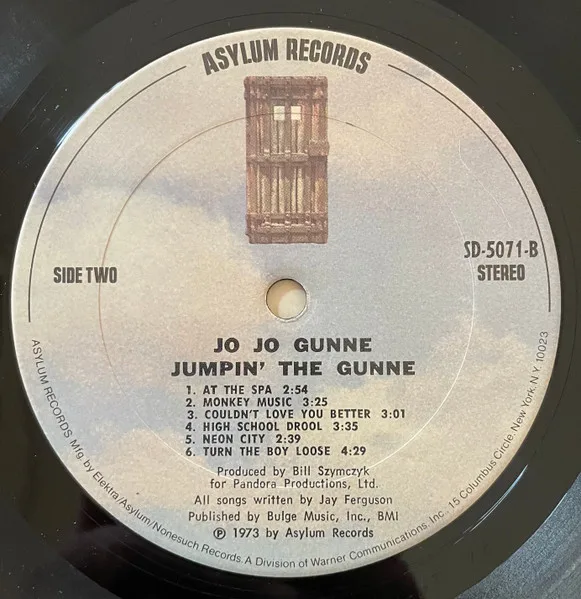 Album cover for Jumpin' The Gunne by Jo Jo Gunne