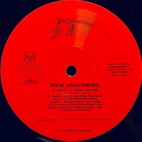 SWV - New Beginning, Funk / Soul, Hip Hop, Contemporary R&B, 1996 - RCA, US, Vinyl 2x LP, Album, Stereo