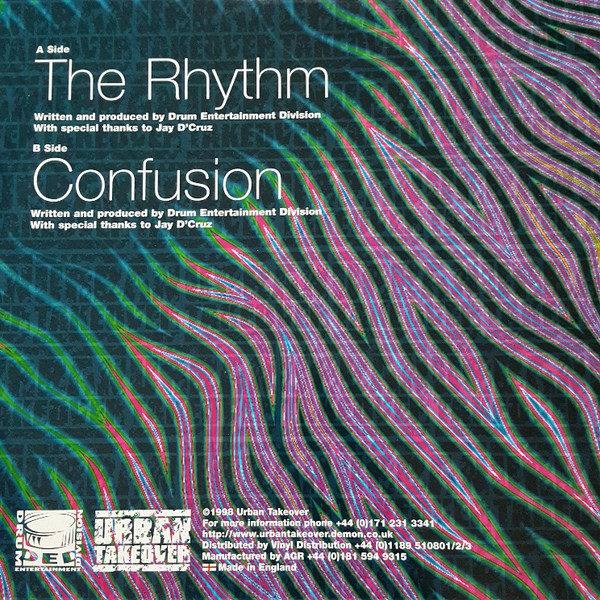 Drum Entertainment Division - The Rhythm / Confusion, Electronic, Drum n Bass, 1998 - Urban Takeover, UK, Vinyl 1x 12"
