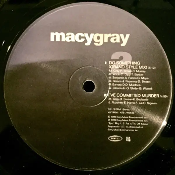 Macy Gray - Do Something, Hip Hop, Pop, RnB/Swing, 1999 - Epic, US, Vinyl 1x 12", 33 ⅓ RPM, Single