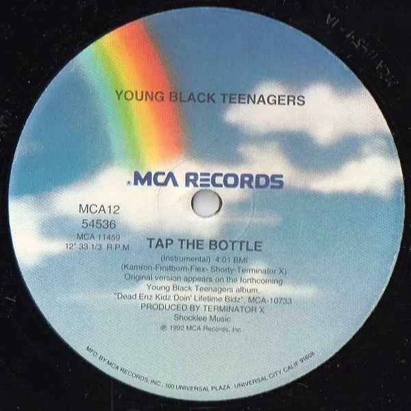 Album cover for Tap The Bottle by Young Black Teenagers
