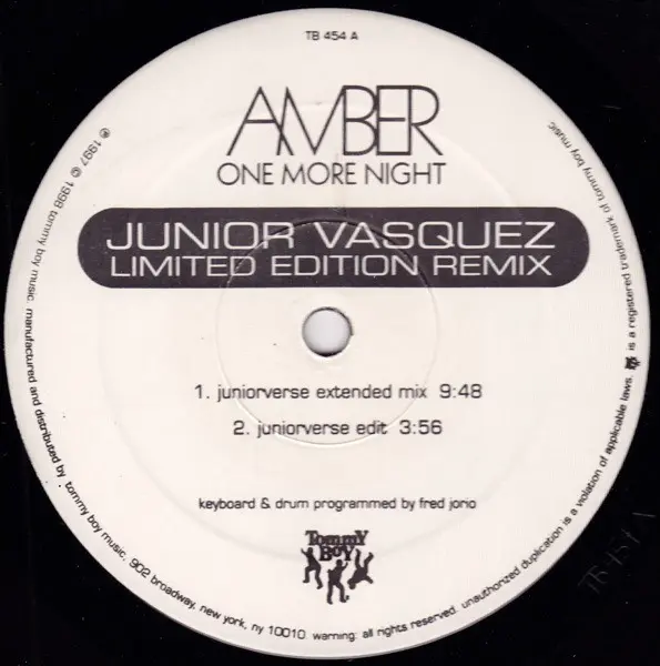 One More Night (Junior Vasquez Limited Edition Remix)