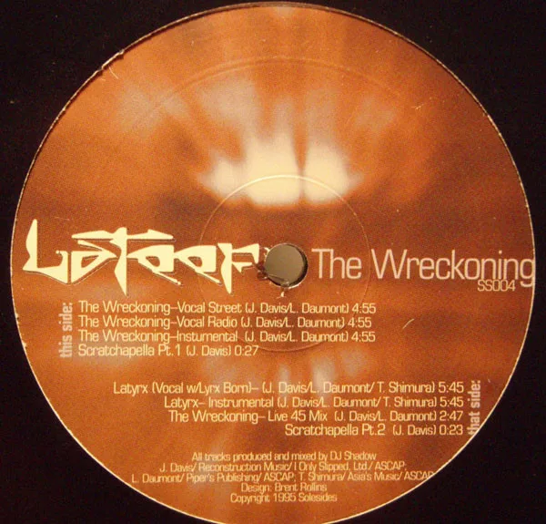 Album cover for The Wreckoning by Lateef The Truth Speaker