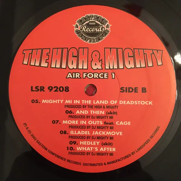 High & Mighty, The - Air Force 1, Hip Hop, 2002 - Landspeed Records, US, Vinyl 1x LP, Album
