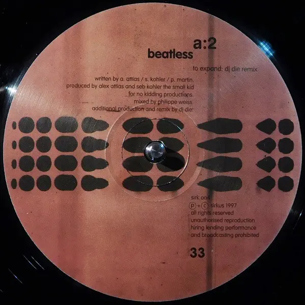 Beatless - To Expand, Electronic, Drum n Bass, 1997 - Sirkus, UK, Vinyl 1x 12"