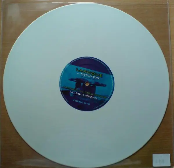 Laroque - Metro One / Soulriders, Electronic, Drum n Bass, 2005 - Fokuz Recordings, Netherlands, Vinyl 1x 12", 45 RPM White