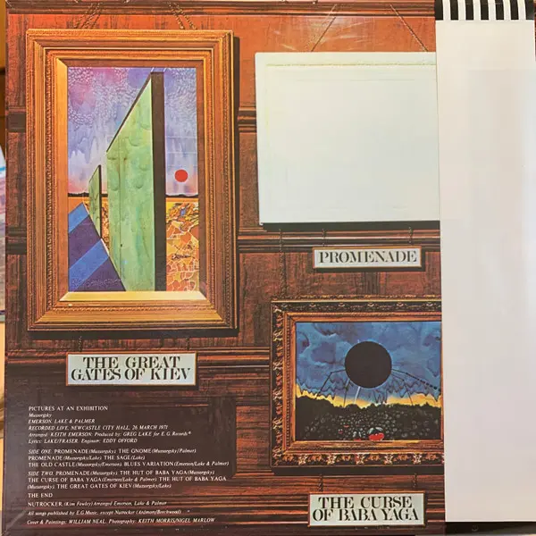 Emerson, Lake & Palmer - Pictures At An Exhibition - 1976 - Classic Rock, Prog Rock - Atlantic - Vinyl 1x LP, Album, Reissue,