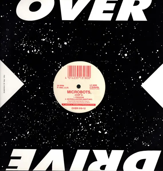 Microbots - Chip II, Electronic, Techno, Trance, 1992 - Overdrive, Germany, Vinyl 1x 12", 33 ⅓ RPM