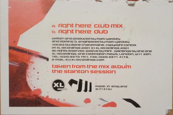 Album cover for Right Here by Stanton Warriors