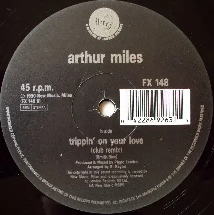 Arthur Miles - Helping Hand (Incisive Remix), Electronic, Downtempo, Garage House, 1990 - FFRR, UK & Europe, Vinyl 1x 12"