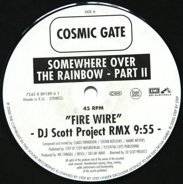 Album cover for Somewhere Over The Rainbow (Part II) by Cosmic Gate