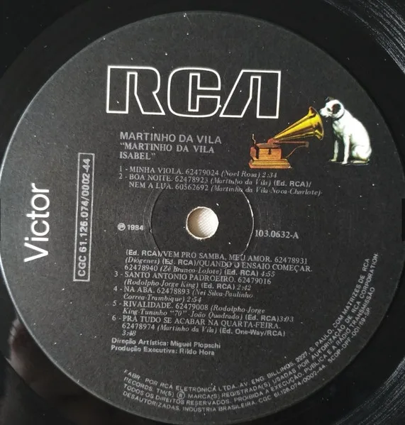 Album cover for Martinho Da Vila Isabel by Martinho Da Vila