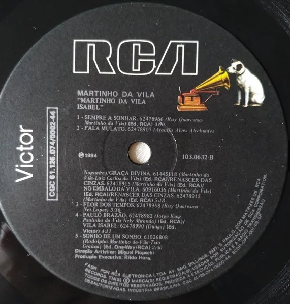 Album cover for Martinho Da Vila Isabel by Martinho Da Vila