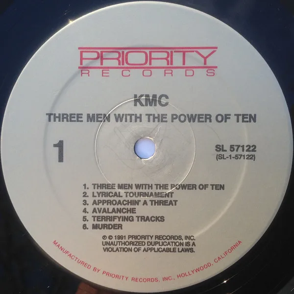 Album cover for Three Men With The Power Of Ten by KMC (5)