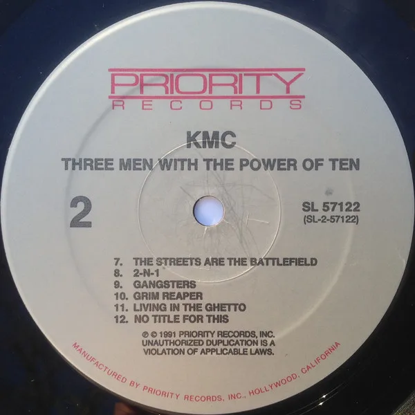 Album cover for Three Men With The Power Of Ten by KMC (5)