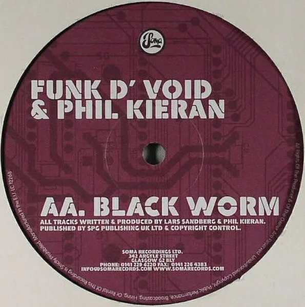 Album cover for Lost In Belfast / Black Worm by Funk D'Void & Phil Kieran