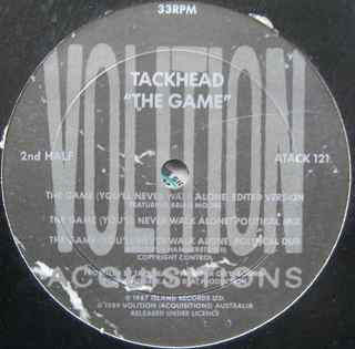 Tackhead - The Game, Electronic, Rock, Arena Rock, Breaks, Dub, Electro, Funk Metal, 1989 - Volition, Australia, Vinyl 1x 12"