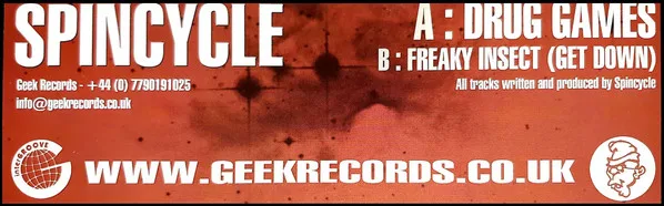 Album cover for Drug Games / Freaky Insect (Get Down) by Spincycle