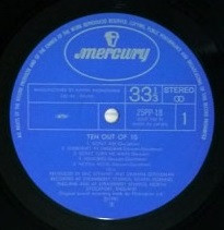 10cc - Ten Out Of 10 - 1981 - Pop Rock, Reggae-Pop - Mercury - Vinyl 1x LP, Album, Stereo