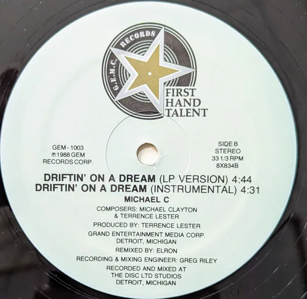 Album cover for Driftin' On A Dream by Michael Clayton (3)