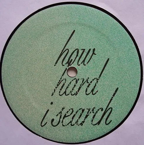 Geena Bess - How Hard I Search, Electronic, Deep House, Garage House, House, 1994 - Kult Records, US, Vinyl 1x 12", 33 ⅓ RPM
