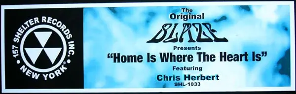 Blaze Featuring Chris Herbert - Home Is Where The Heart Is, Electronic, Deep House, Garage House, House, 2001 - Shelter Recor
