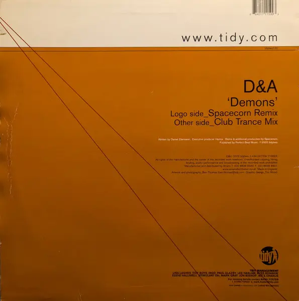 Album cover for Demons by D & A