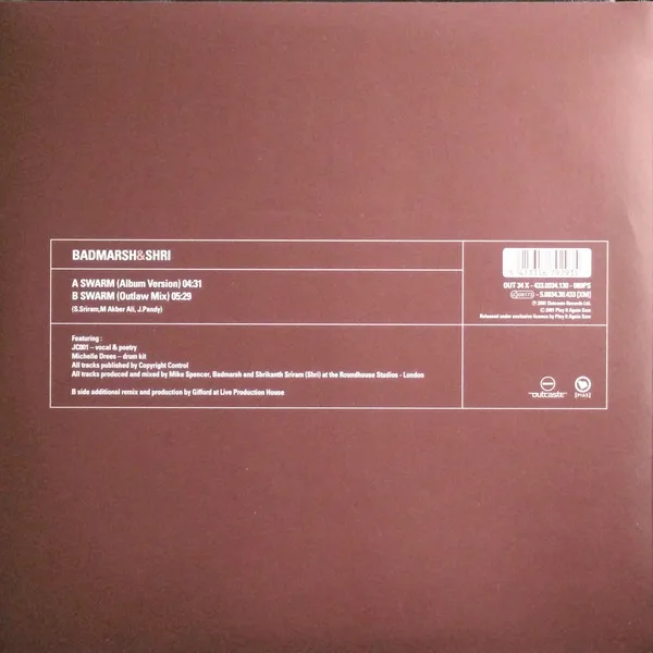 Album cover for Swarm by Badmarsh & Shri