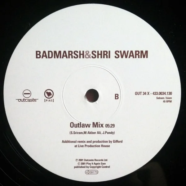 Album cover for Swarm by Badmarsh & Shri