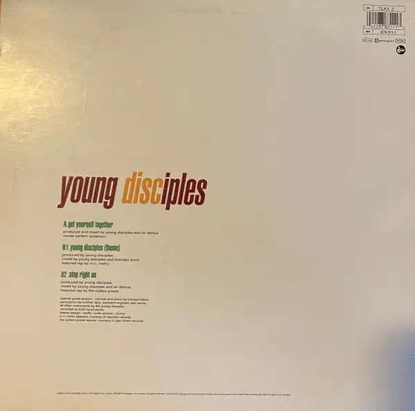 Young Disciples - Get Yourself Together, Electronic, Hip Hop, Acid Jazz, Jazzy Hip-Hop, 1991 - Talkin' Loud, UK, Vinyl 1x 12"
