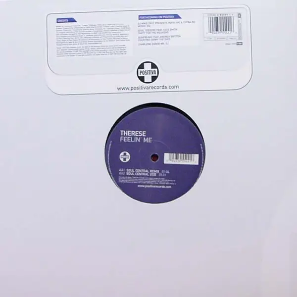 Therese - Feelin' Me, Electronic, House, 2007 - Positiva, UK, Vinyl 1x 12", Promo