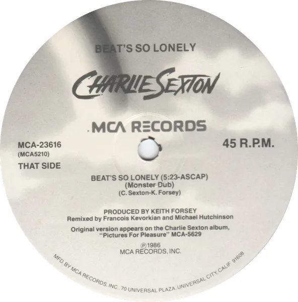 Album cover for Beat's So Lonely by Charlie Sexton