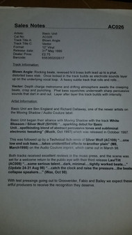 Album cover for Blown Angle / Vector by Basic Unit