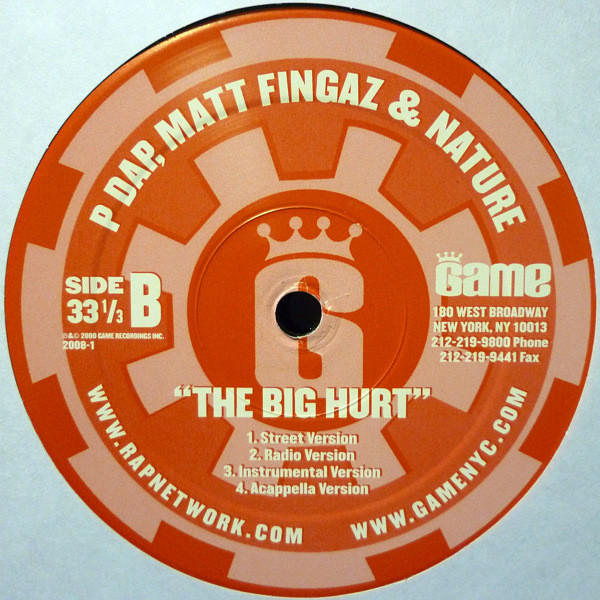 Labba, Ilacoin & Black Rob / P Dap, Matt Fingaz & Nature (4) - By A Stranger / The Big Hurt, Hip Hop, Gangsta, 2000 - Game Re